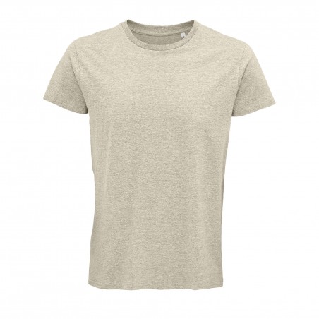 Sol's - Tee-shirt homme jersey col rond ajusté CRUSADER MEN - Beige Chiné