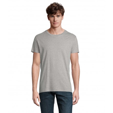 Sol's - Tee-shirt homme jersey col rond ajusté CRUSADER MEN - Gris Chiné