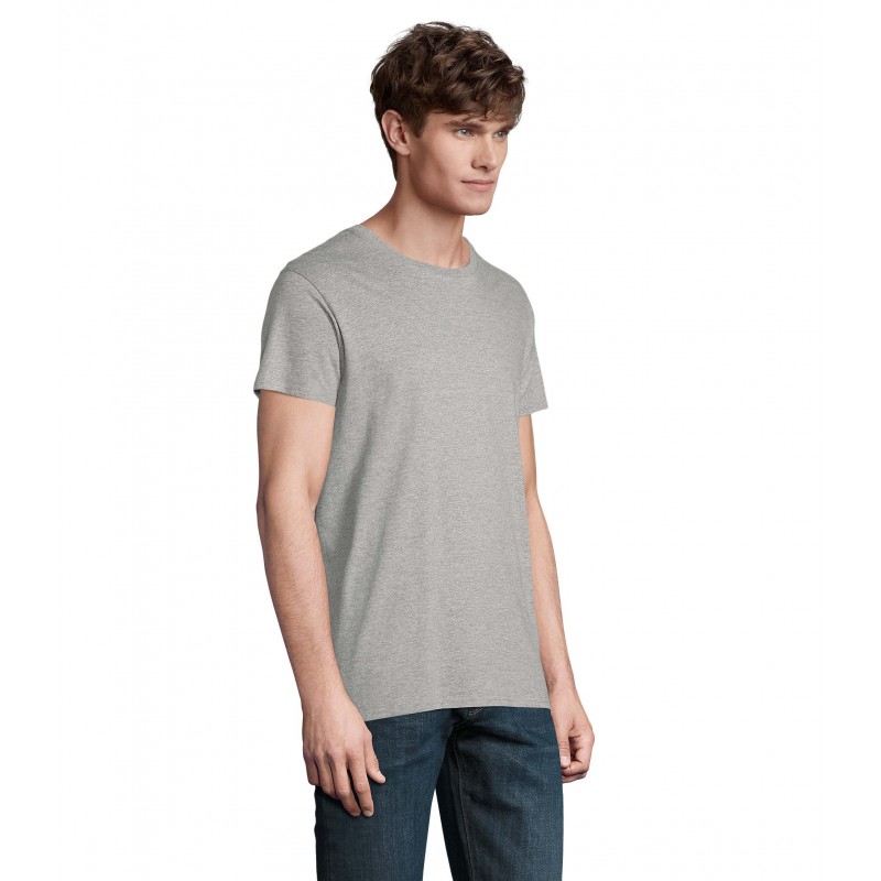 Sol's - Tee-shirt homme jersey col rond ajusté CRUSADER MEN - Gris Chiné