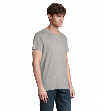 Sol's - Tee-shirt homme jersey col rond ajusté CRUSADER MEN - Gris Chiné
