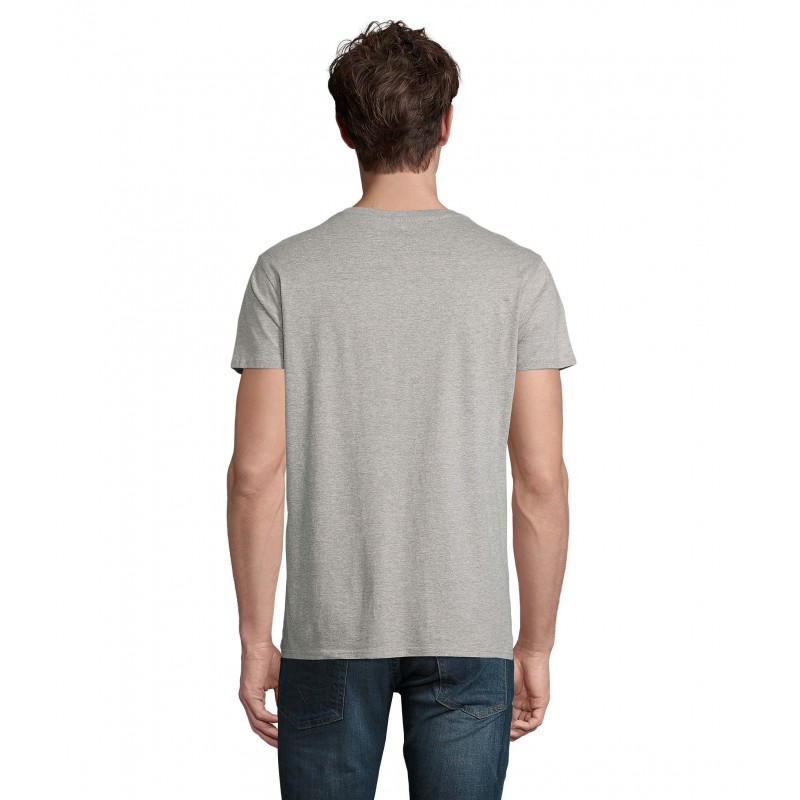 Sol's - Tee-shirt homme jersey col rond ajusté CRUSADER MEN - Gris Chiné