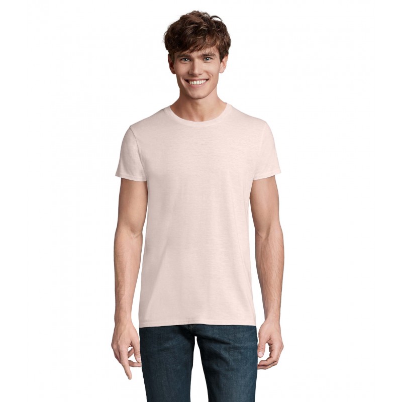 Sol's - Tee-shirt homme jersey col rond ajusté CRUSADER MEN - Rose Chiné