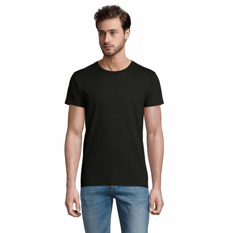 Sol's - Tee-shirt homme jersey col rond ajusté PIONEER MEN - Noir Profond