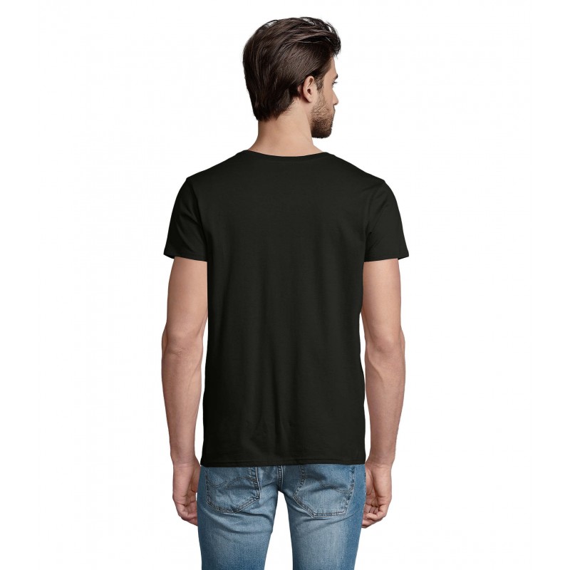 Sol's - Tee-shirt homme jersey col rond ajusté PIONEER MEN - Noir Profond