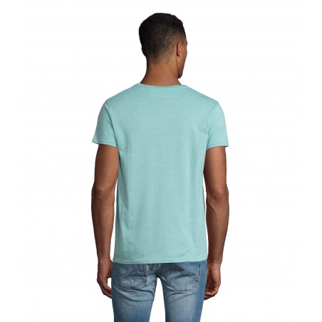 Sol's - Tee-shirt homme jersey col rond ajusté CRUSADER MEN - Vert Clair Chiné