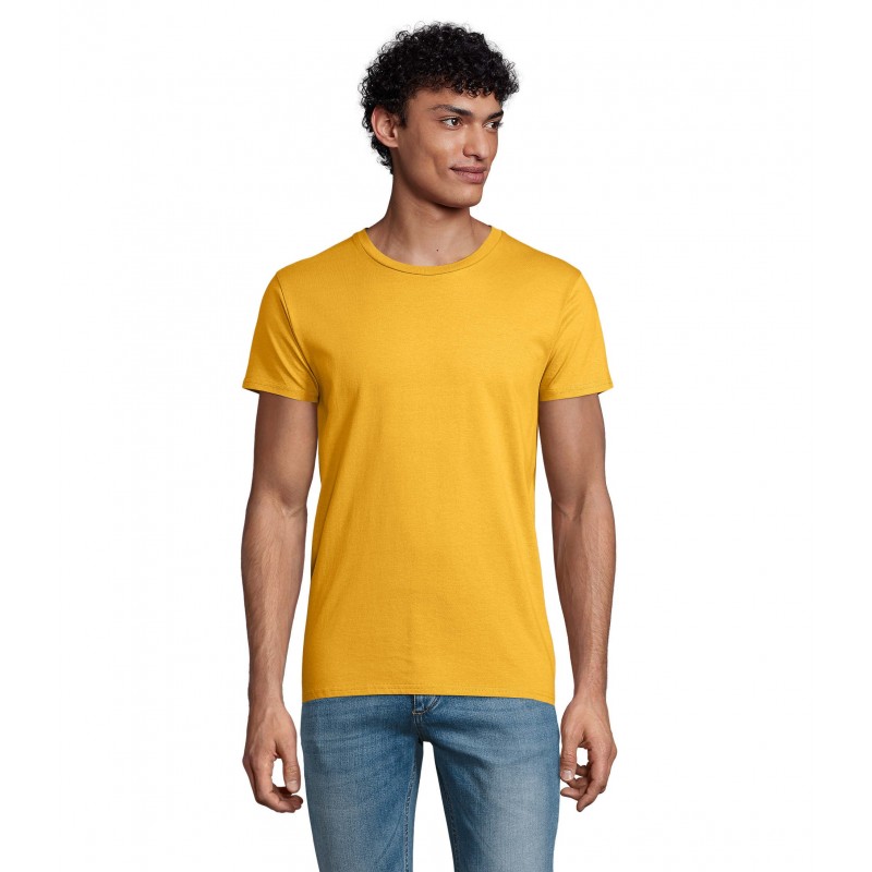 Sol's - Tee-shirt homme jersey col rond ajusté PIONEER MEN - Jaune