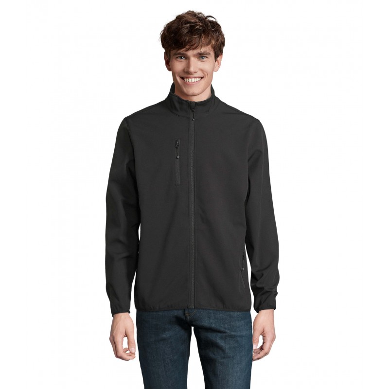 Sol's - Veste homme zippée softshell FALCON MEN - Noir