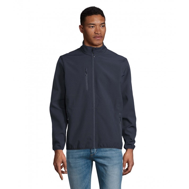 Sol's - Veste homme zippée softshell FALCON MEN - Bleu Abysse