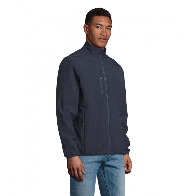 Sol's - Veste homme zippée softshell FALCON MEN - Bleu Abysse