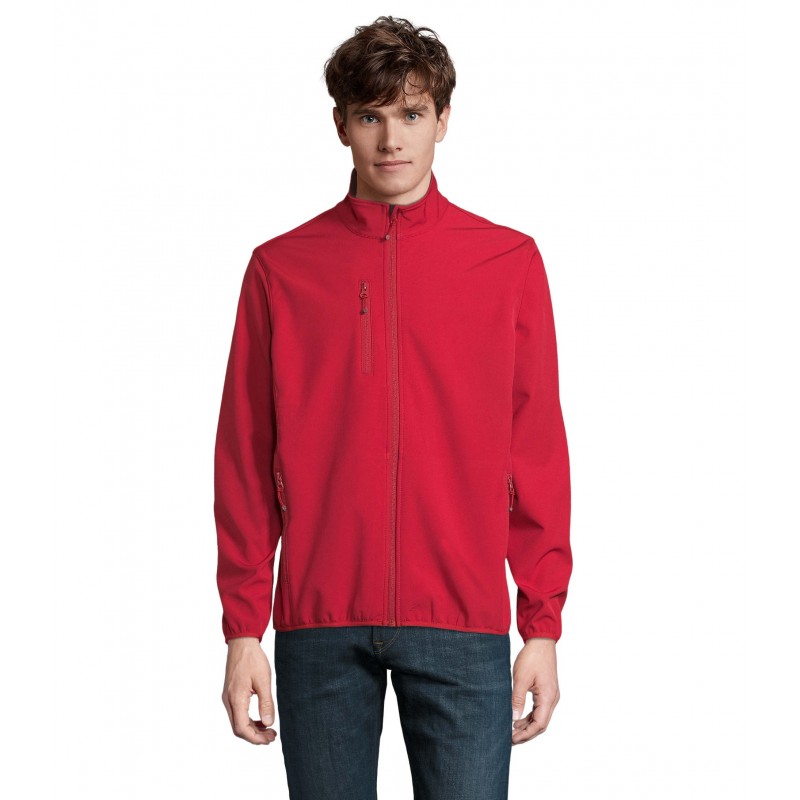 Sol's - Veste homme zippée softshell FALCON MEN - Rouge Piment