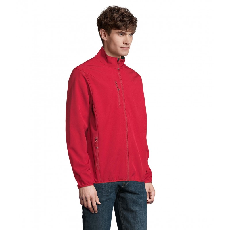 Sol's - Veste homme zippée softshell FALCON MEN - Rouge Piment