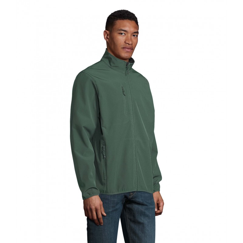 Sol's - Veste homme zippée softshell FALCON MEN - Vert Forêt