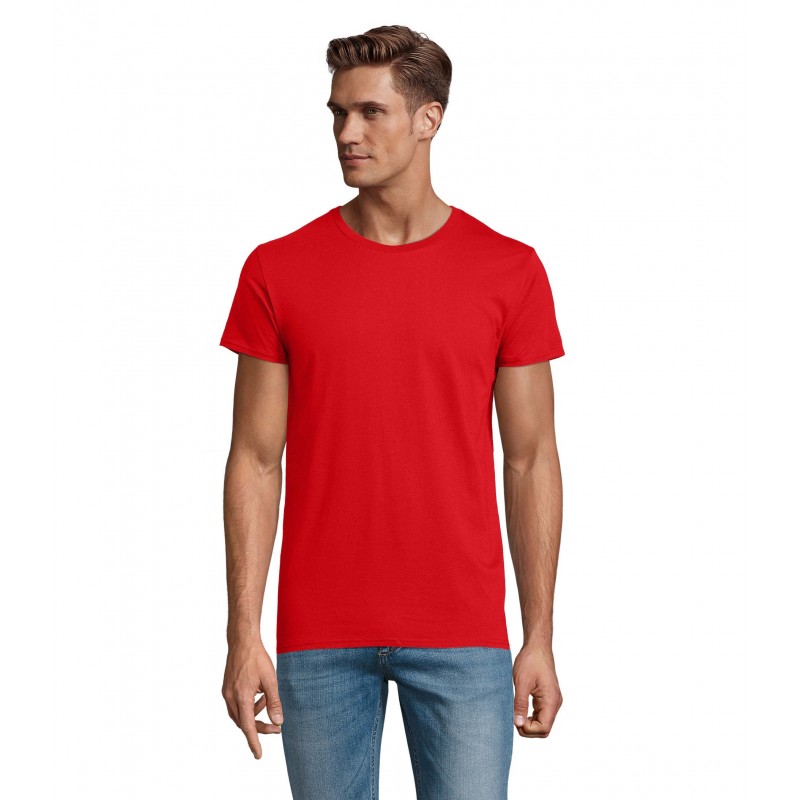 Sol's - Tee-shirt homme jersey col rond ajusté PIONEER MEN - Rouge