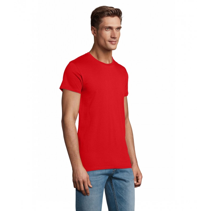 Sol's - Tee-shirt homme jersey col rond ajusté PIONEER MEN - Rouge