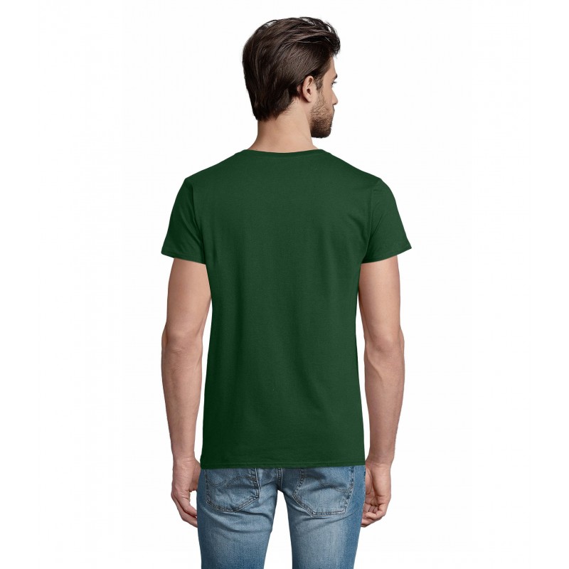 Sol's - Tee-shirt homme jersey col rond ajusté PIONEER MEN - Vert Bouteille