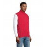 Sol's - Veste homme zippée softshell sans manche FALCON BW MEN - Rouge Piment