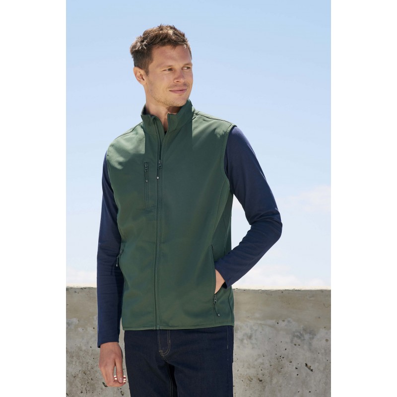Sol's - Veste homme zippée softshell sans manche FALCON BW MEN