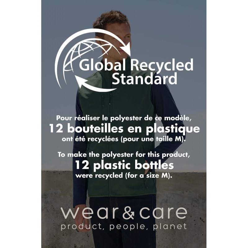 Sol's - Veste homme zippée softshell sans manche FALCON BW MEN