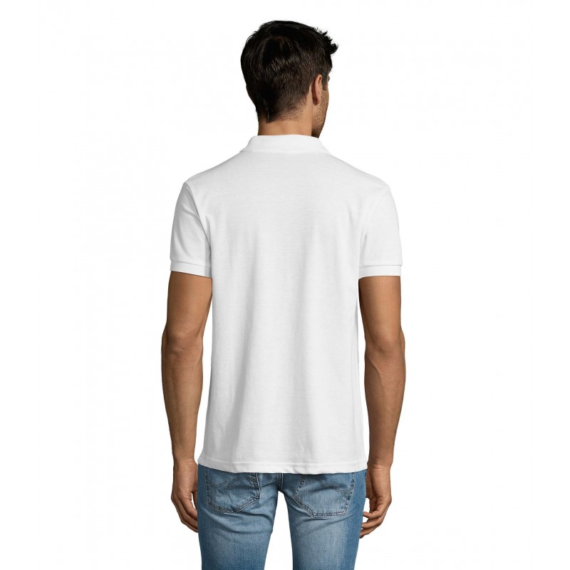 Sol's - Polo homme polycoton PRIME MEN - Blanc