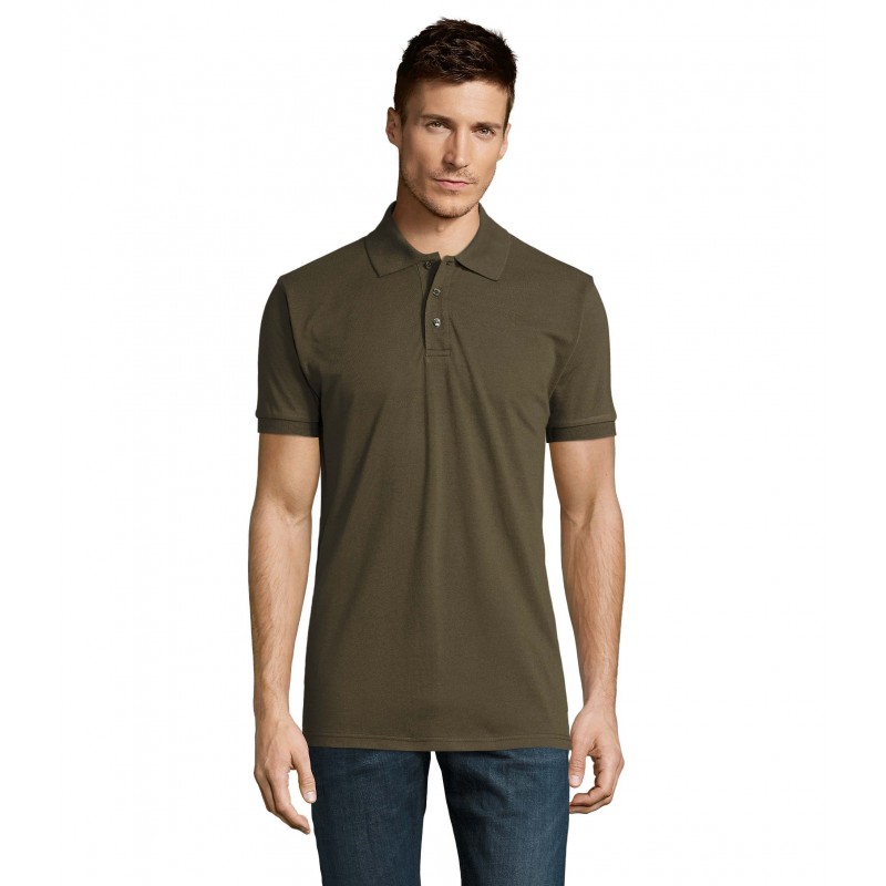 Sol's - Polo homme polycoton PRIME MEN - Army