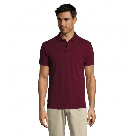 Sol's - Polo homme polycoton PRIME MEN - Bordeaux