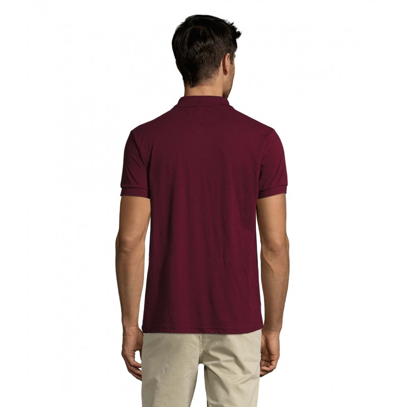 Sol's - Polo homme polycoton PRIME MEN - Bordeaux