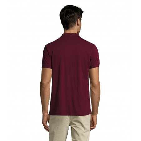 Sol's - Polo homme polycoton PRIME MEN - Bordeaux