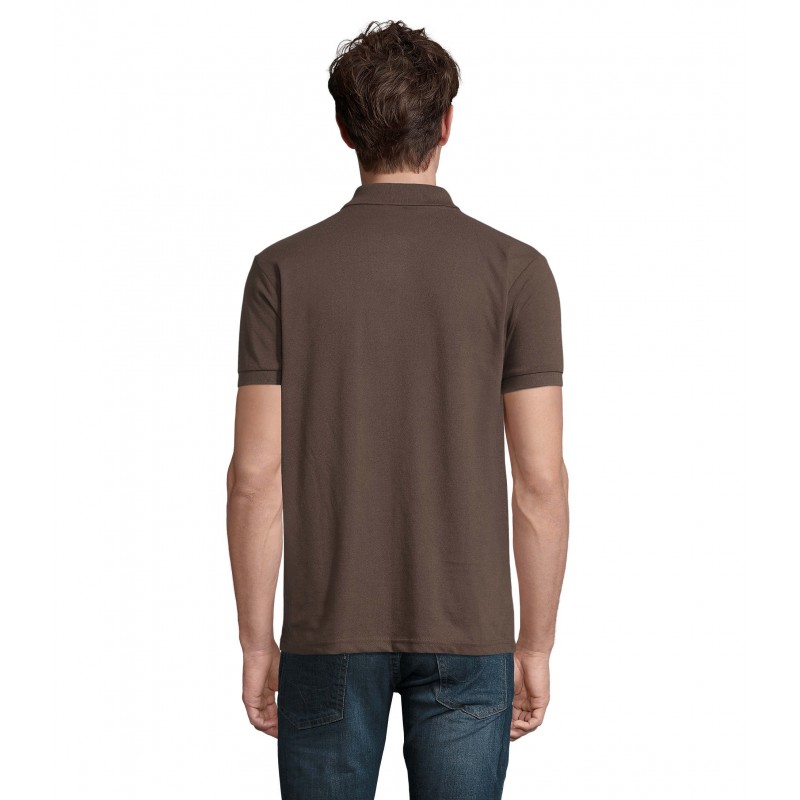 Sol's - Polo homme polycoton PRIME MEN - Chocolat