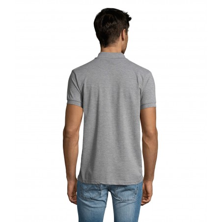 Sol's - Polo homme polycoton PRIME MEN - Gris Chiné