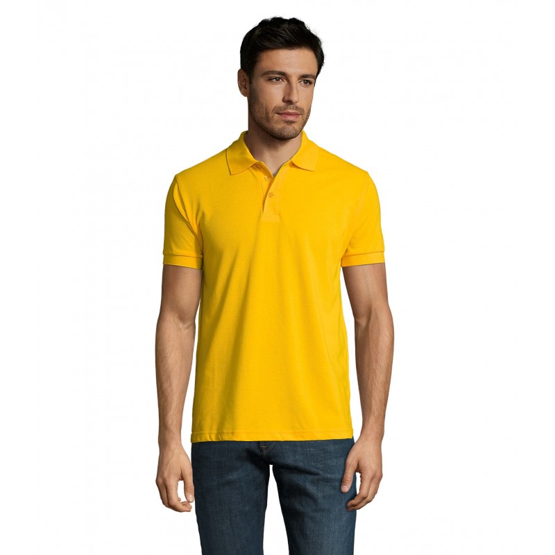 Sol's - Polo homme polycoton PRIME MEN - Jaune