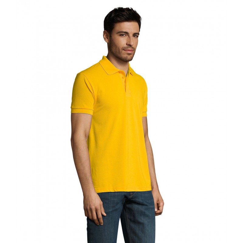 Sol's - Polo homme polycoton PRIME MEN - Jaune