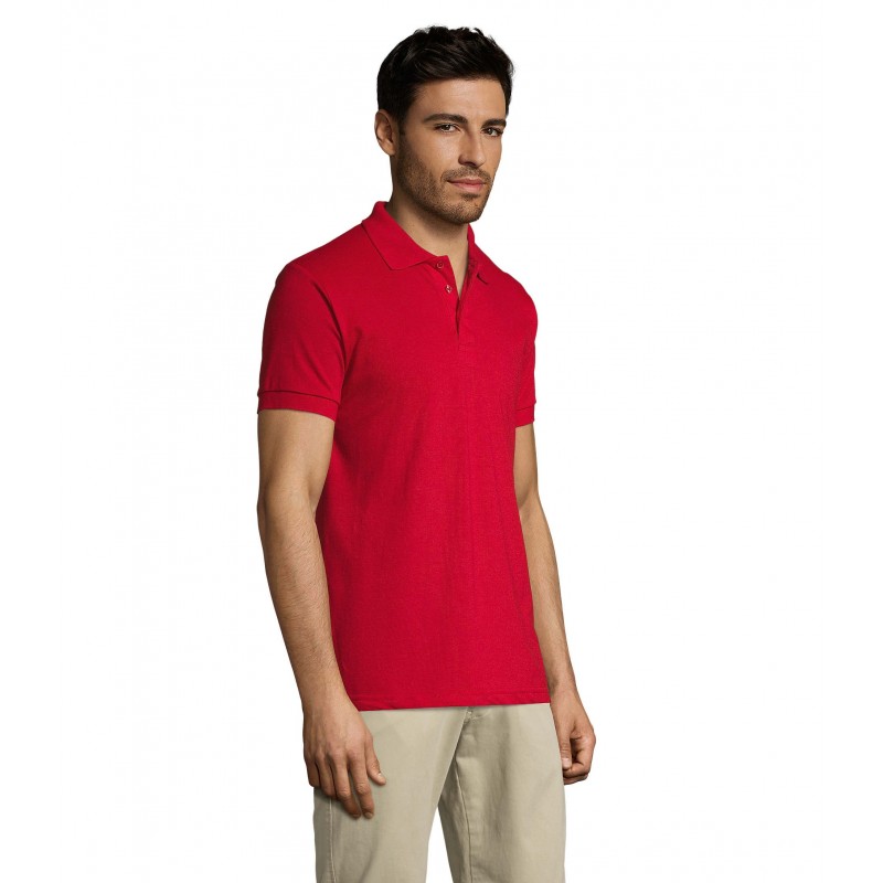 Sol's - Polo homme polycoton PRIME MEN - Rouge