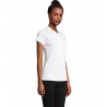 Sol's - Polo femme polycoton PRIME WOMEN - Blanc Chiné