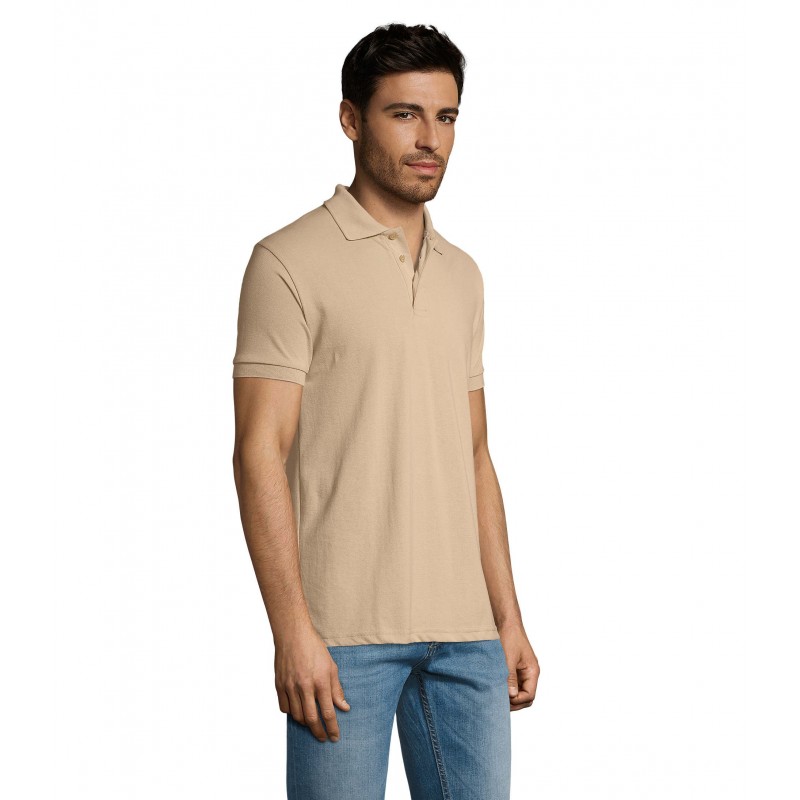 Sol's - Polo homme polycoton PRIME MEN - Sable