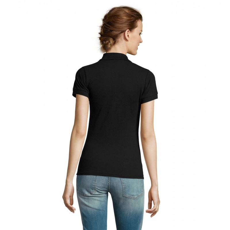 Sol's - Polo femme polycoton PRIME WOMEN - Noir