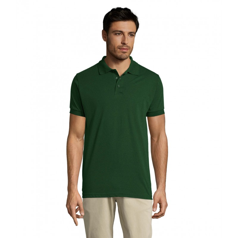 Sol's - Polo homme polycoton PRIME MEN - Vert Bouteille