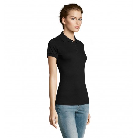 Sol's - Polo femme polycoton PRIME WOMEN - Noir