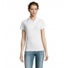 Sol's - Polo femme polycoton PRIME WOMEN - Blanc