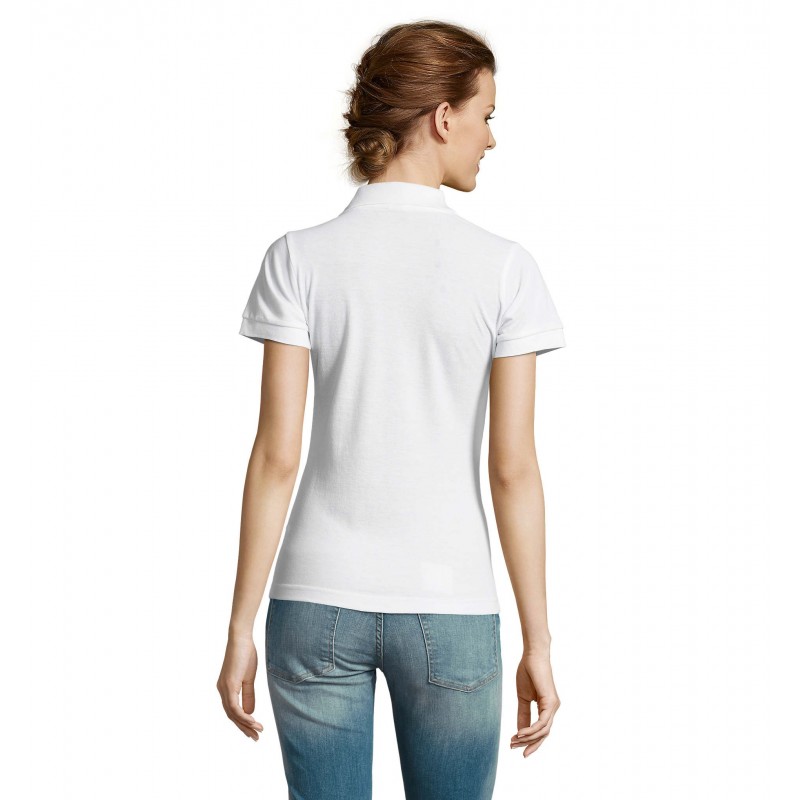 Sol's - Polo femme polycoton PRIME WOMEN - Blanc