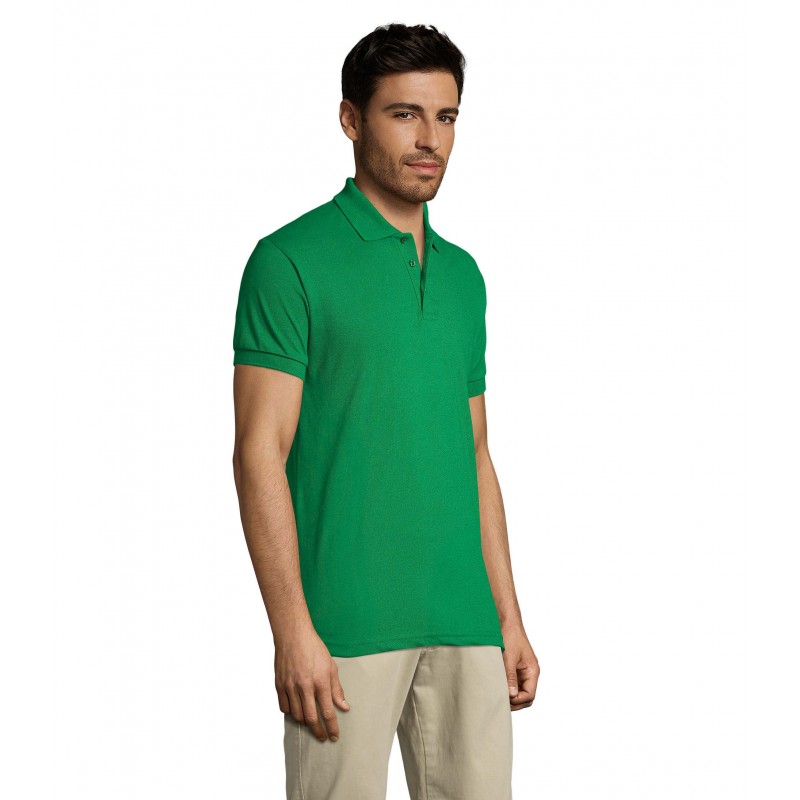 Sol's - Polo homme polycoton PRIME MEN - Vert Prairie
