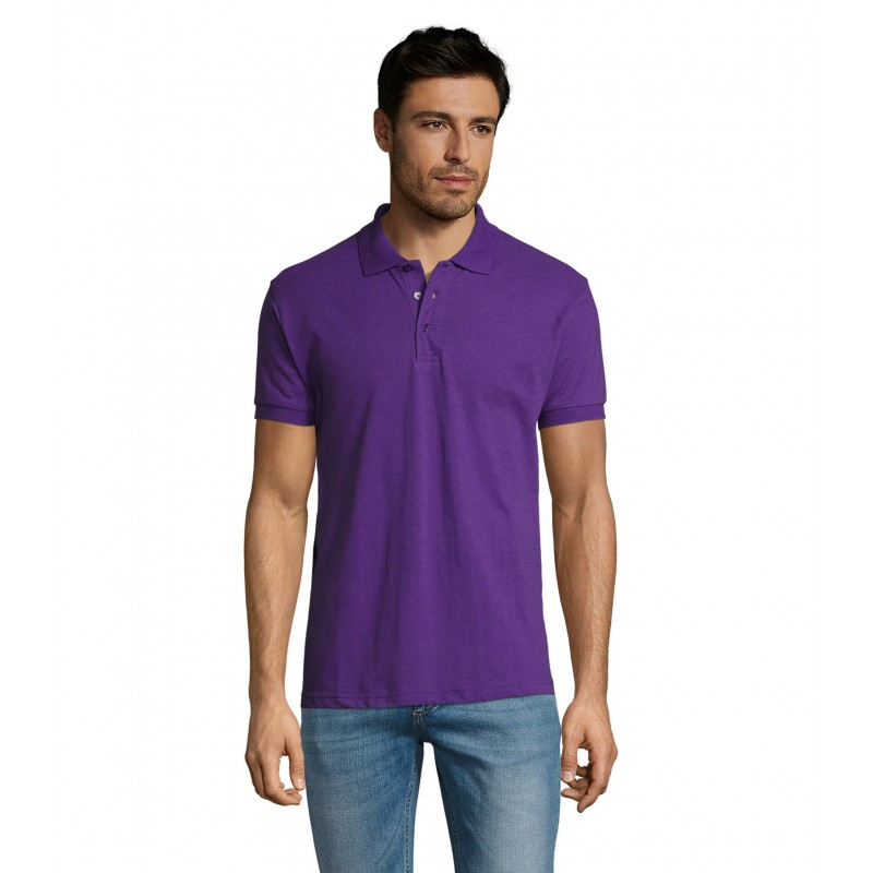 Sol's - Polo homme polycoton PRIME MEN - Violet Foncé