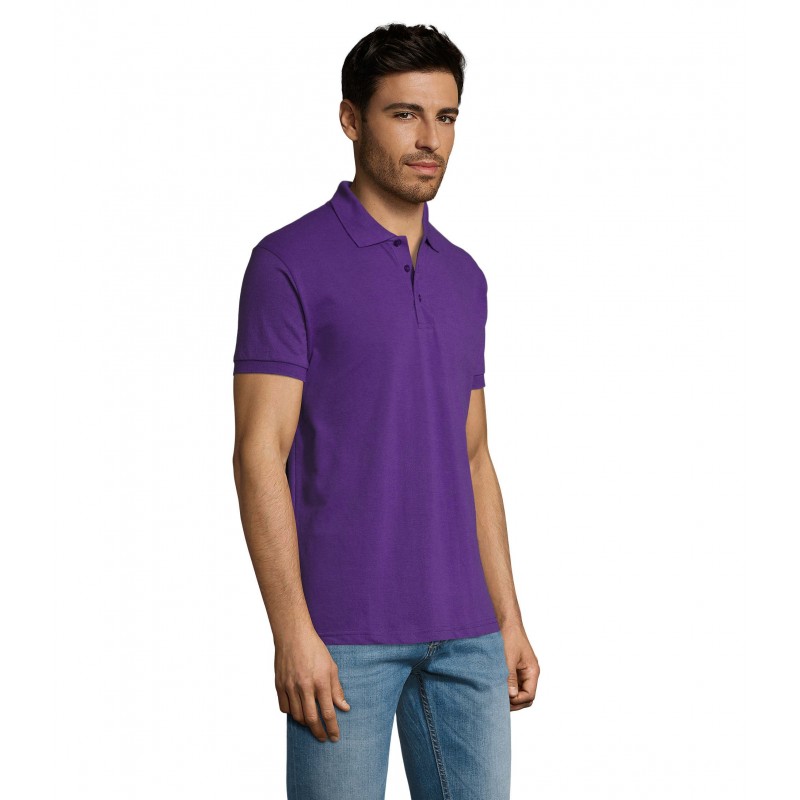 Sol's - Polo homme polycoton PRIME MEN - Violet Foncé