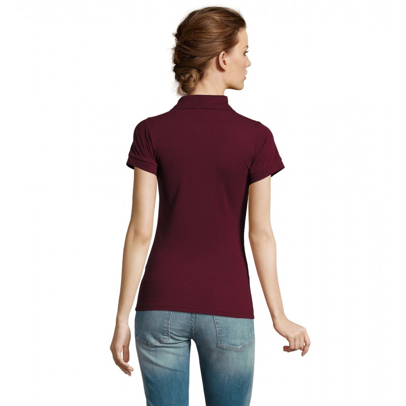 Sol's - Polo femme polycoton PRIME WOMEN - Bordeaux