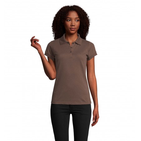 Sol's - Polo femme polycoton PRIME WOMEN - Chocolat