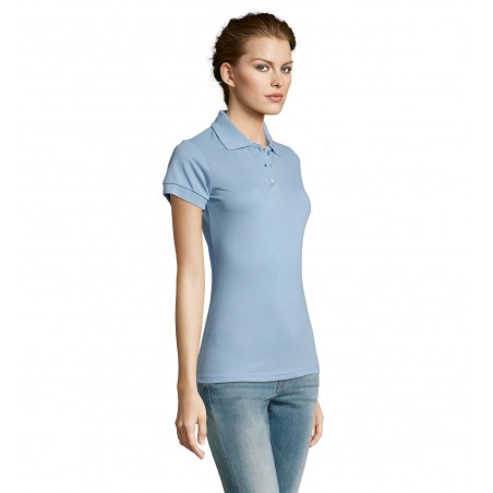 Sol's - Polo femme polycoton PRIME WOMEN - Ciel