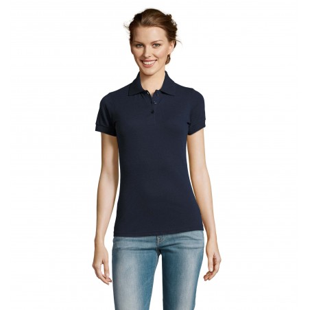 Sol's - Polo femme polycoton PRIME WOMEN - French Marine