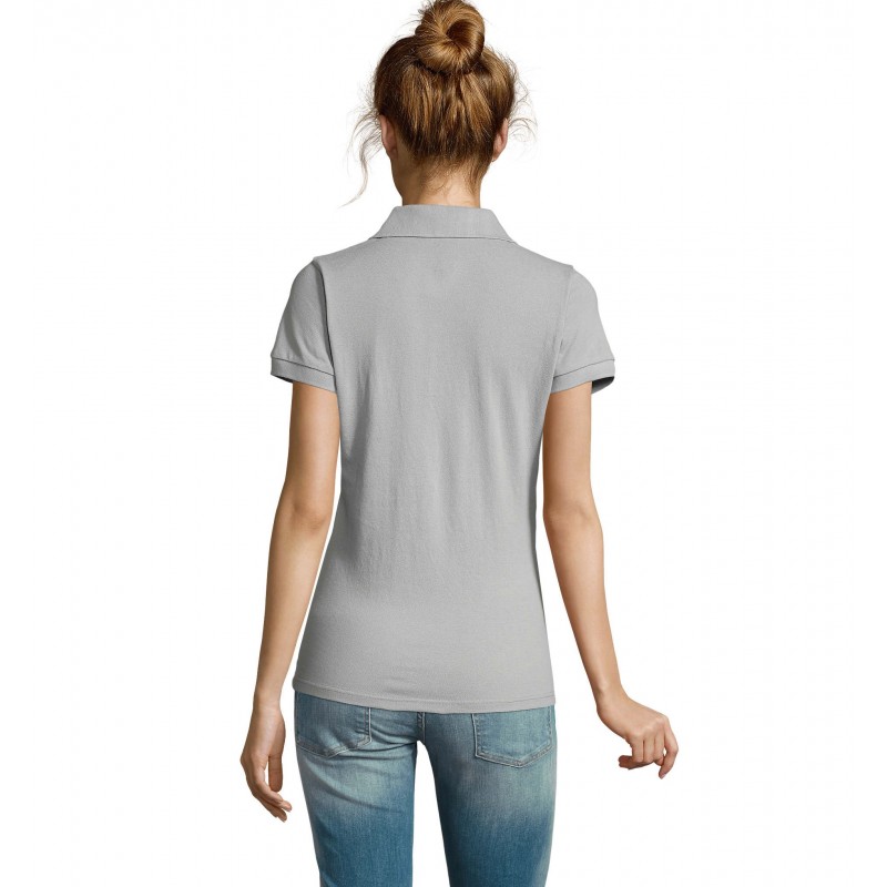 Sol's - Polo femme polycoton PRIME WOMEN - Gris Pur