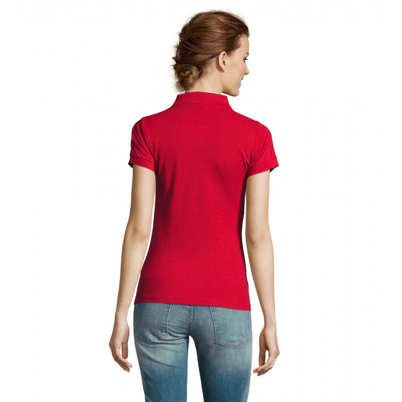 Sol's - Polo femme polycoton PRIME WOMEN - Rouge