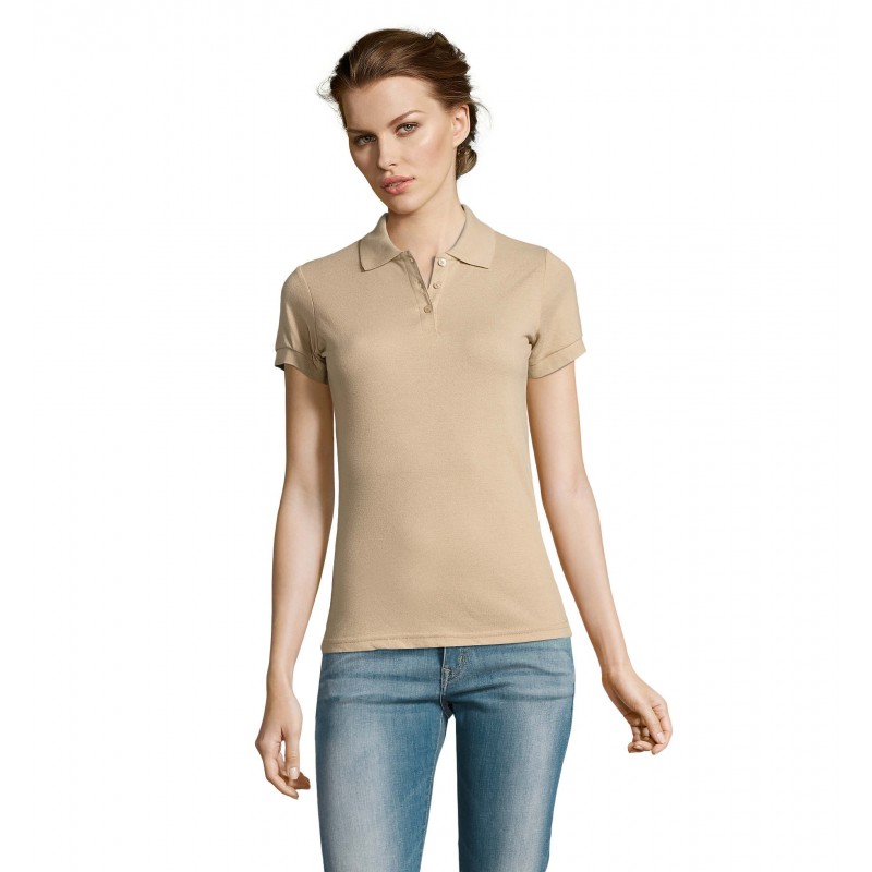 Sol's - Polo femme polycoton PRIME WOMEN - Sable