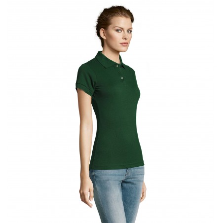 Sol's - Polo femme polycoton PRIME WOMEN - Vert Bouteille